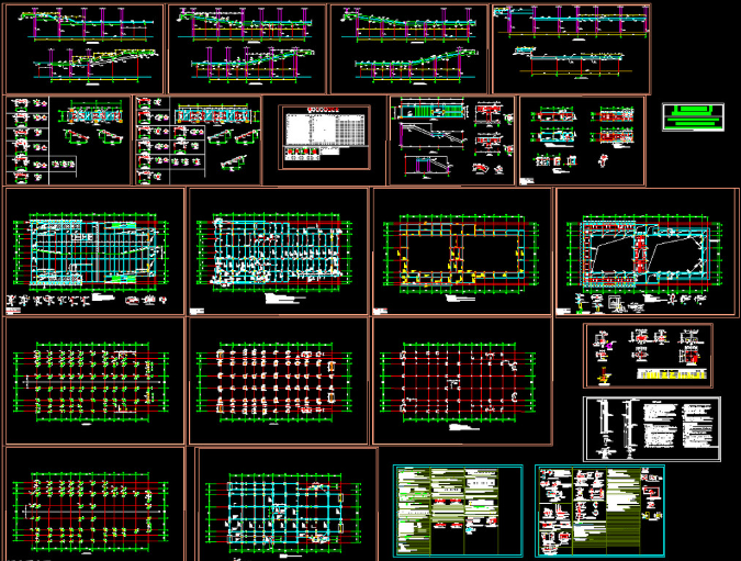 潜江钢结构报告厅图纸